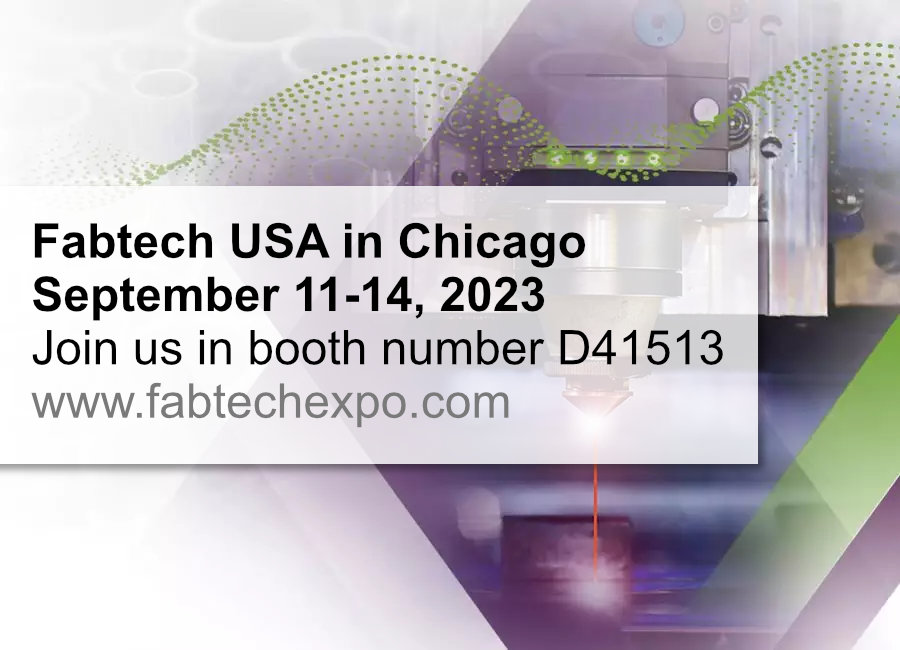 Fabtech USA in Chicago, September 11-14, 2023 | booth number D41513