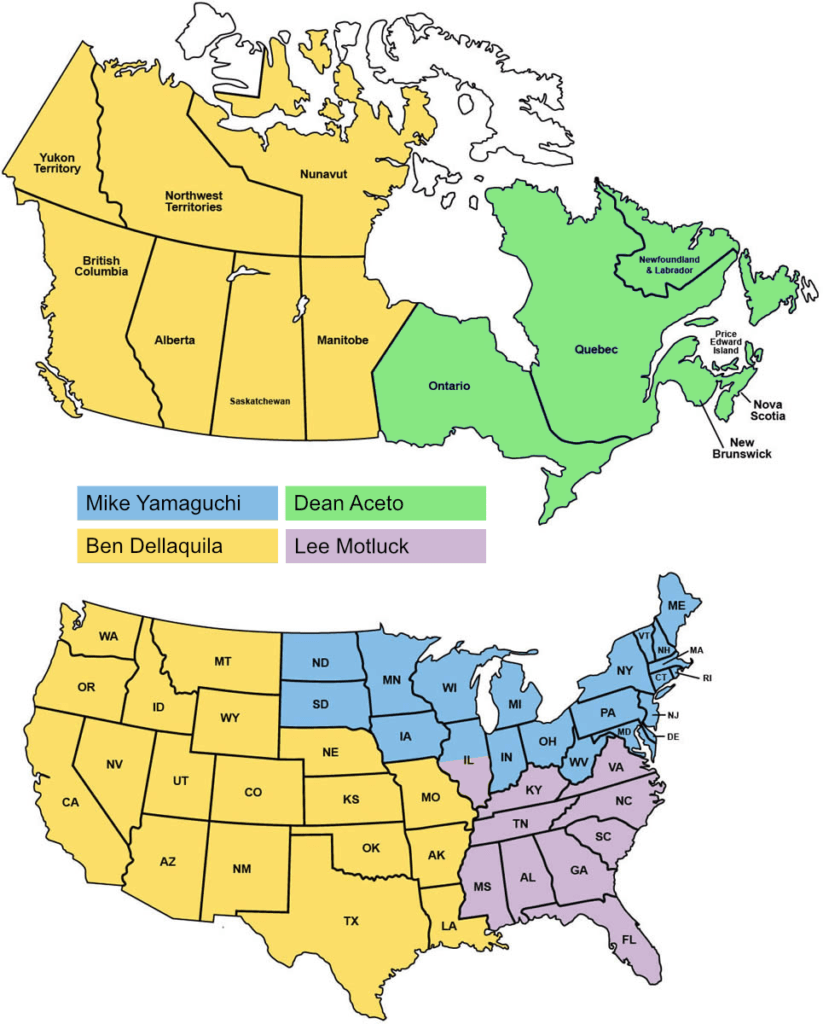 komatsu north america regional sales manager map 2023